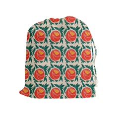 Rose Ornament Drawstring Pouch (xl) by SychEva