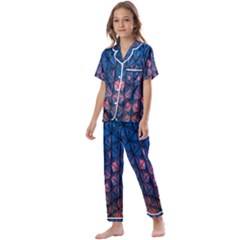 Abstract3 Kids  Satin Short Sleeve Pajamas Set by LW323