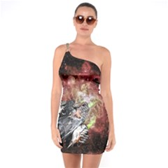 Space One Soulder Bodycon Dress by LW323