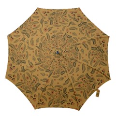 Folk Floral Pattern  Flowers Abstract Surface Design  Seamless Pattern Hook Handle Umbrellas (small) by Eskimos