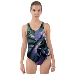 Abstract Wannabe Cut-out Back One Piece Swimsuit by MRNStudios