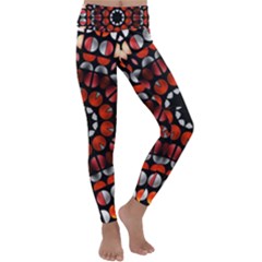 Kaleid Geometric Metal Color Kids  Lightweight Velour Classic Yoga Leggings by alllovelyideas