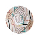 Pastel abstract pattern with beige, coffee color strap Inside Out Bucket Hat (Kids) View6