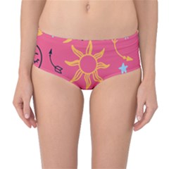 Pattern Mystic Color Mid-waist Bikini Bottoms by alllovelyideas