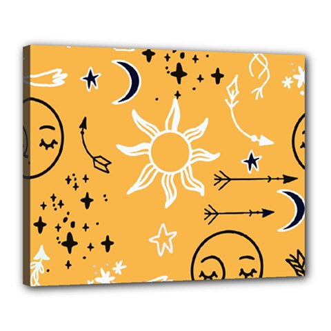Pattern Mystic Color2 Canvas 20  X 16  (stretched) by alllovelyideas