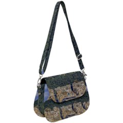 Atenas Aerial View Cityscape Photo Saddle Handbag by dflcprintsclothing