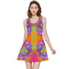 Glitch Futuristic Punk  Inside Out Reversible Sleeveless Dress by gloriasanchez