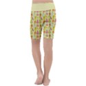 Tropical Fruits Pattern  Kids  Lightweight Velour Cropped Yoga Leggings View4