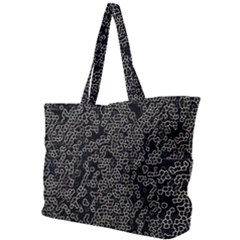 Neon Geometric Pattern Design Simple Shoulder Bag by dflcprintsclothing
