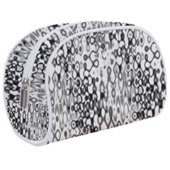 White And Black Modern Abstract Design Make Up Case (medium) by dflcprintsclothing