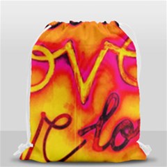  Graffiti Love Drawstring Bag (small) by essentialimage365