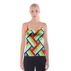 Pop Art Mosaic Spaghetti Strap Top by essentialimage365