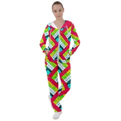 Pop Art Mosaic Women s Tracksuit by essentialimage365