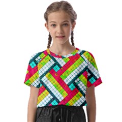 Pop Art Mosaic Kids  Basic Tee by essentialimage365