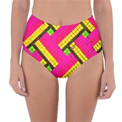 Pop Art Mosaic Reversible High-waist Bikini Bottoms by essentialimage365