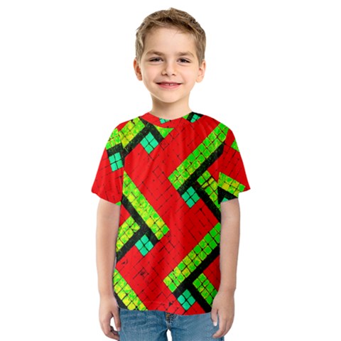 Pop Art Mosaic Kids  Sport Mesh Tee by essentialimage365