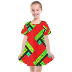 Pop Art Mosaic Kids  Smock Dress by essentialimage365