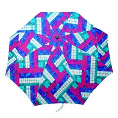 Pop Art Mosaic Folding Umbrellas by essentialimage365
