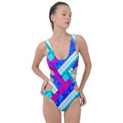 Pop Art Mosaic Side Cut Out Swimsuit by essentialimage365