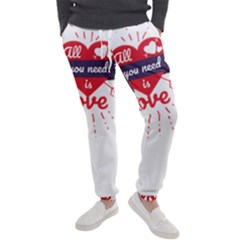 All You Need Is Love Men s Jogger Sweatpants by DinzDas