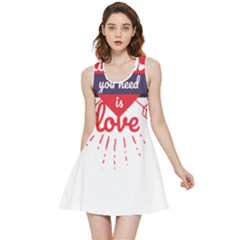 All You Need Is Love Inside Out Reversible Sleeveless Dress by DinzDas