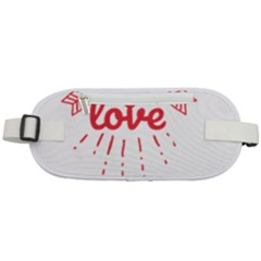 All You Need Is Love Rounded Waist Pouch by DinzDas