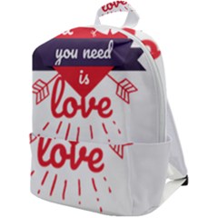 All You Need Is Love Zip Up Backpack by DinzDas