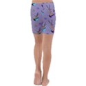 Japanese Ramen Sushi Noodles Rice Bowl Food Pattern Kids  Lightweight Velour Capri Yoga Leggings View4