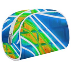 Pop Art Neon Wall Make Up Case (medium) by essentialimage365