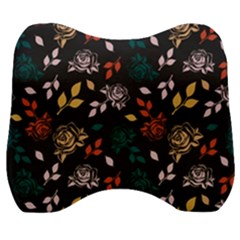 Rose Floral Velour Head Support Cushion by tmsartbazaar