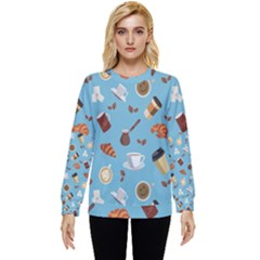 Coffee Time Hidden Pocket Sweatshirt by SychEva