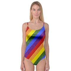 Lgbt Pride Motif Flag Pattern 1 Camisole Leotard  by dflcprintsclothing