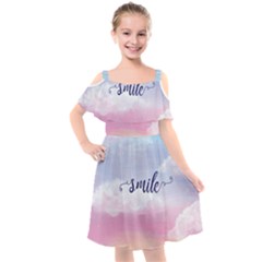 Smile Kids  Cut Out Shoulders Chiffon Dress by designsbymallika