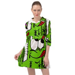 Cactus Mini Skater Shirt Dress by IIPhotographyAndDesigns