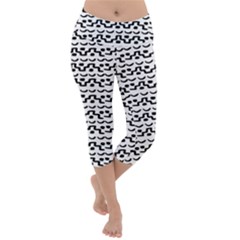 Blockify Lightweight Velour Capri Yoga Leggings by Sparkle