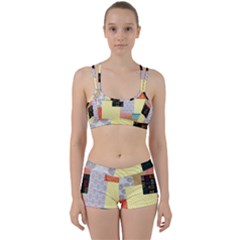 Tribal Mosaic Print Perfect Fit Gym Set by designsbymallika