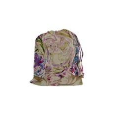 Marbling Collage Drawstring Pouch (small) by kaleidomarblingart