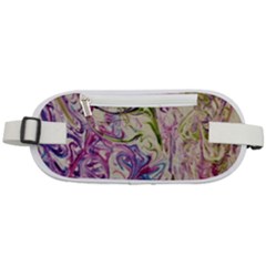Abstract Swirls Iv Rounded Waist Pouch by kaleidomarblingart