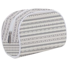 Mixed Gray Striped Ethnic Seamless Pattern Make Up Case (medium) by dflcprintsclothing