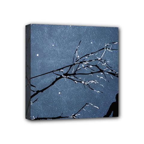 Full Moon Landscape Scene Illustration Mini Canvas 4  X 4  (stretched) by dflcprintsclothing