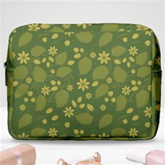 Folk Flowers Pattern Floral Surface Design  Make Up Pouch (large) by Eskimos