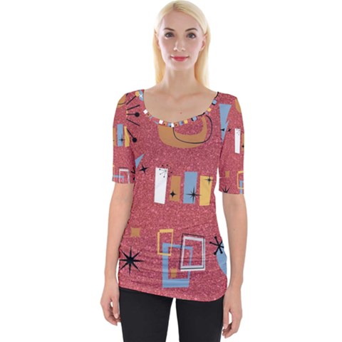 50s Wide Neckline Tee by NerdySparkleGoth