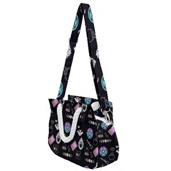 Witch Goth Pastel Pattern Rope Handles Shoulder Strap Bag by NerdySparkleGoth