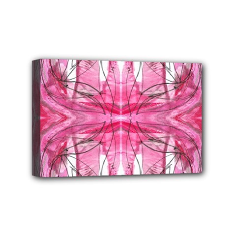 Magenta Symmetry Iv Mini Canvas 6  X 4  (stretched) by kaleidomarblingart