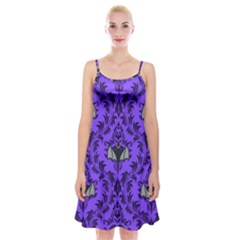Friggin Bats Pattern Spaghetti Strap Velvet Dress by NerdySparkleGoth