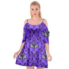 Friggin Bats Pattern Cutout Spaghetti Strap Chiffon Dress by NerdySparkleGoth