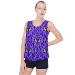 Friggin Bats Pattern Bubble Hem Chiffon Tank Top by NerdySparkleGoth