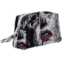 Creepy Head Sculpture Artwork Wristlet Pouch Bag (Large) View1
