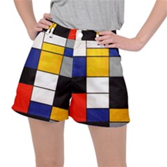 Composition A By Piet Mondrian Ripstop Shorts by maximumstreetcouture