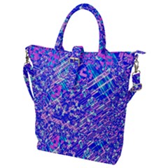 Root Humanity Bar And Qr Code Combo In Purple And Blue Buckle Top Tote Bag by WetdryvacsLair